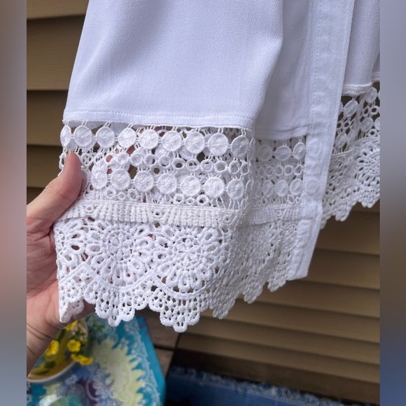 Notations Woman White Open Lace Cardigan, Size 1X, NWT - Picture 4 of 7